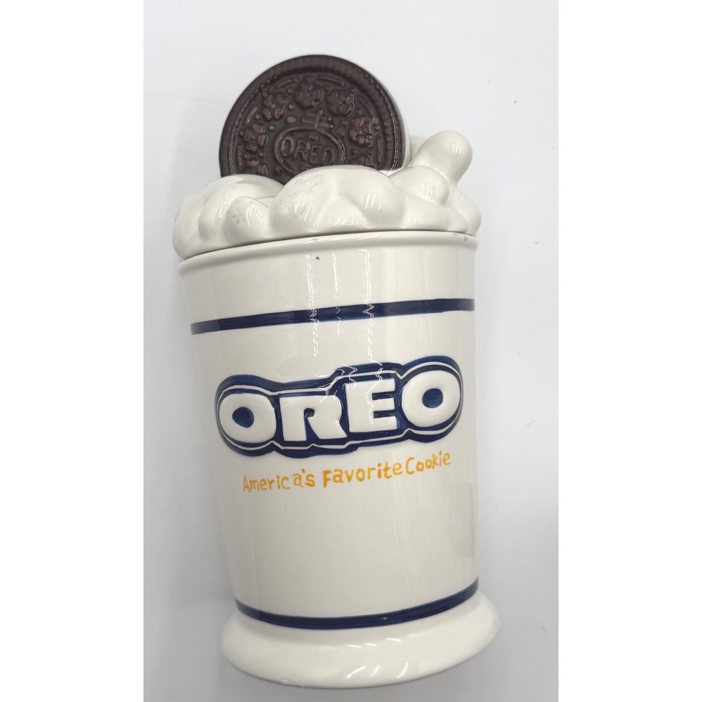 OREO Vintage Splash Cookie Jar Houston Harvest 31589 Ceramic 10.5"